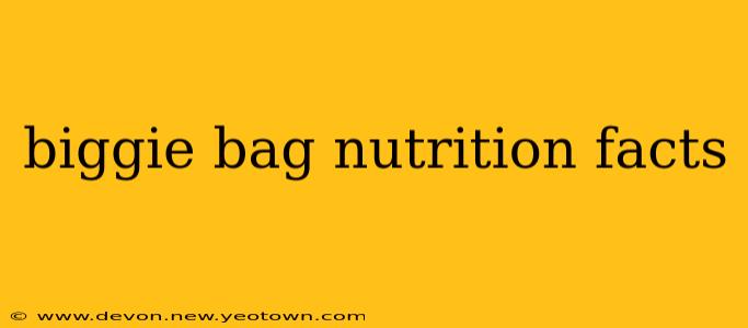 biggie bag nutrition facts
