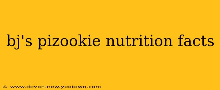bj's pizookie nutrition facts