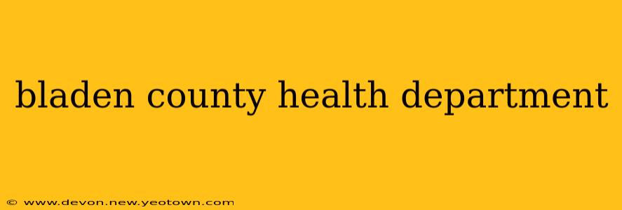 bladen county health department