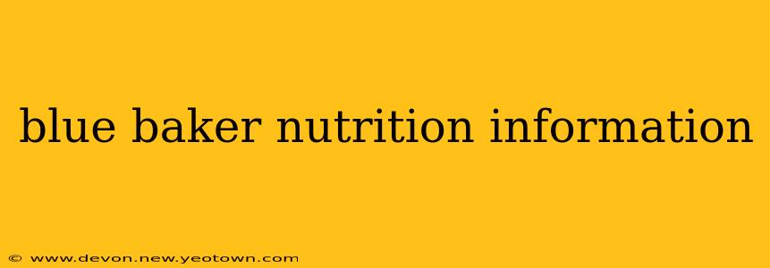 blue baker nutrition information