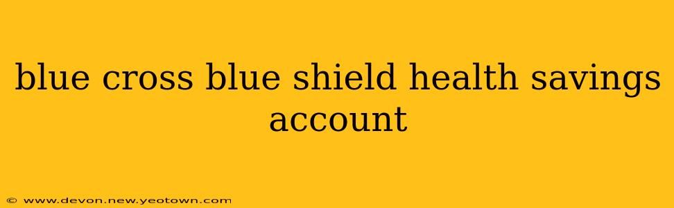 blue cross blue shield health savings account
