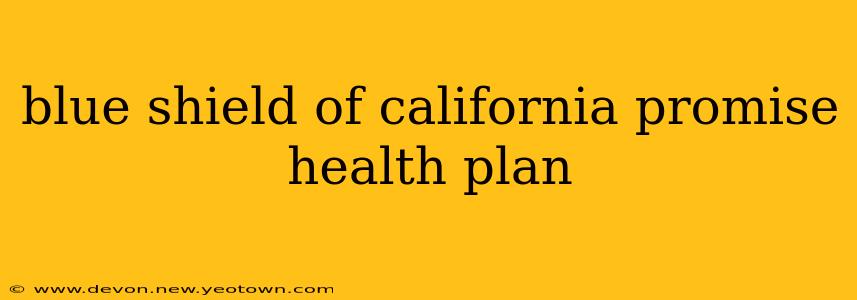 blue shield of california promise health plan