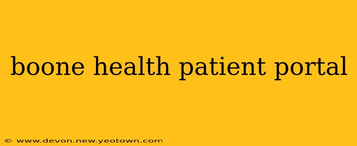 boone health patient portal