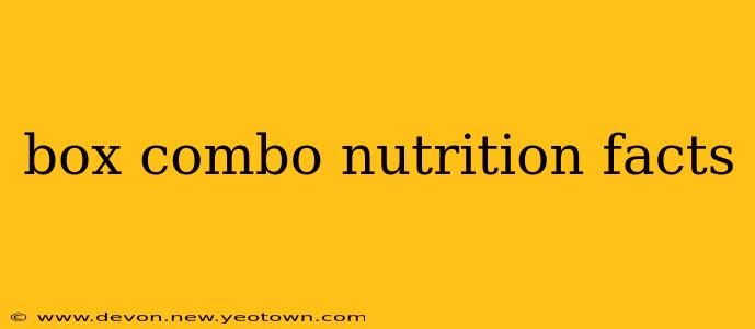 box combo nutrition facts