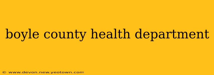 boyle county health department