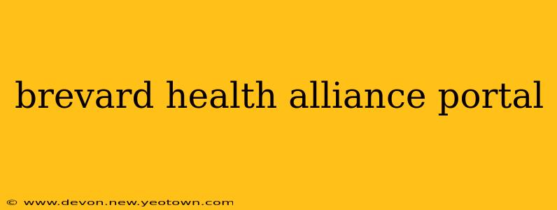 brevard health alliance portal
