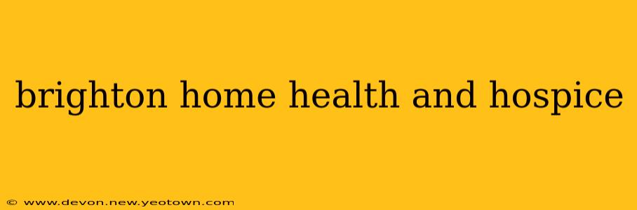 brighton home health and hospice