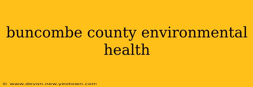 buncombe county environmental health