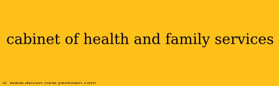 cabinet of health and family services