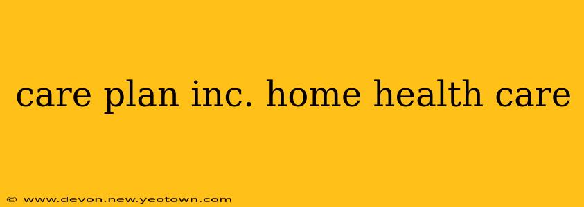 care plan inc. home health care