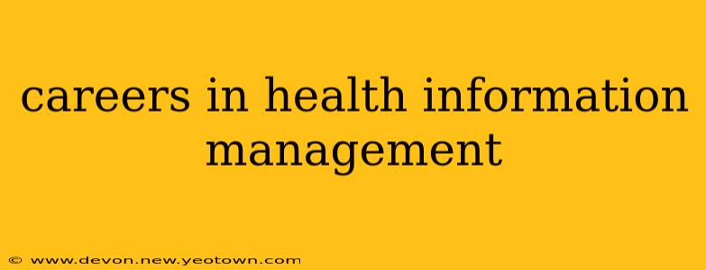 careers in health information management
