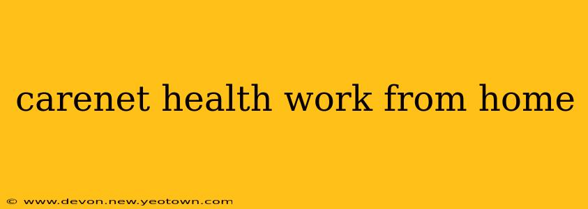 carenet health work from home