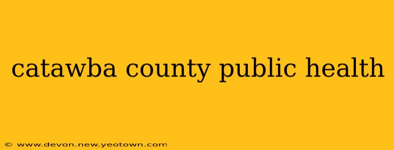 catawba county public health