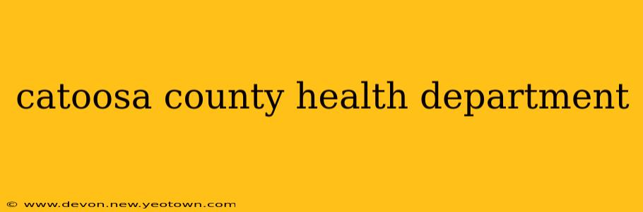 catoosa county health department