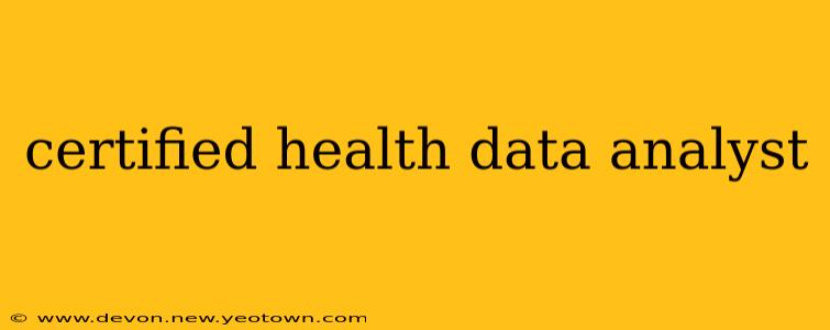 certified health data analyst
