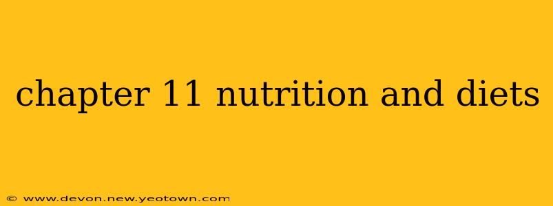 chapter 11 nutrition and diets