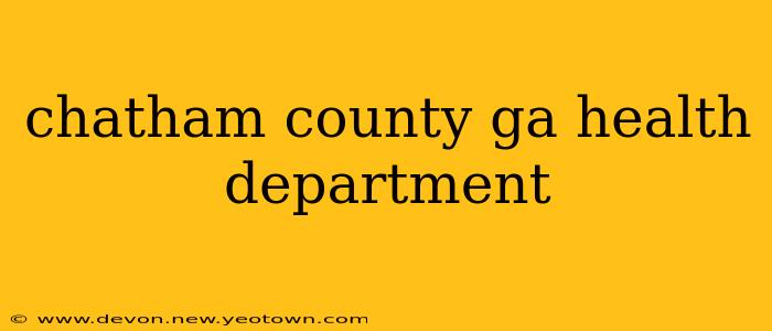 chatham county ga health department