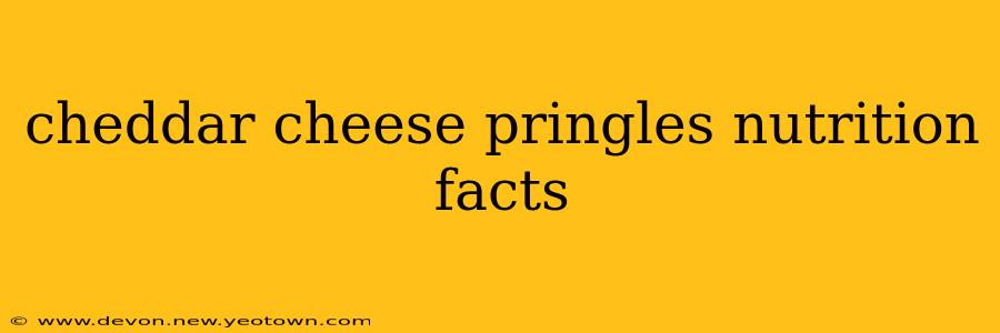 cheddar cheese pringles nutrition facts