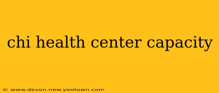 chi health center capacity