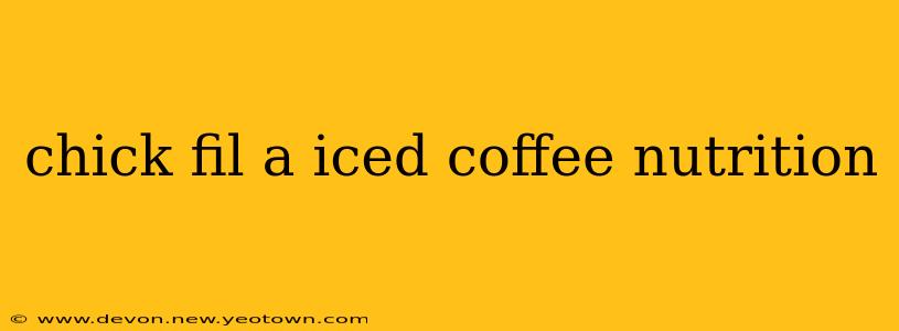 chick fil a iced coffee nutrition