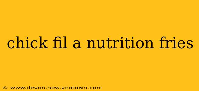 chick fil a nutrition fries
