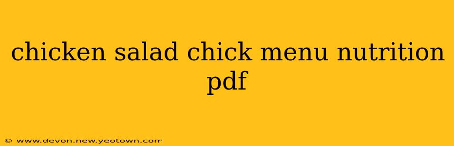 chicken salad chick menu nutrition pdf