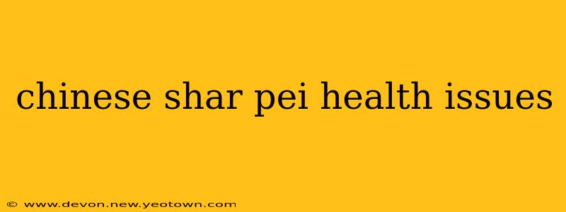 chinese shar pei health issues