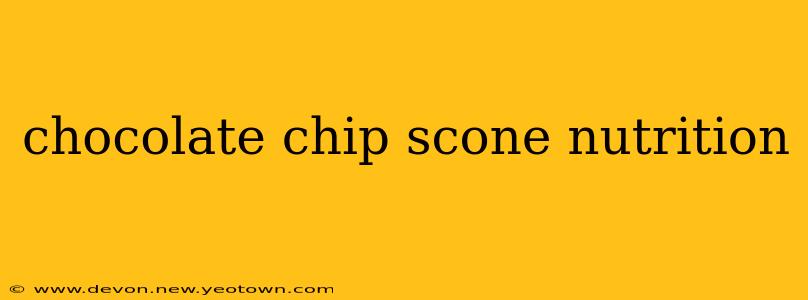 chocolate chip scone nutrition