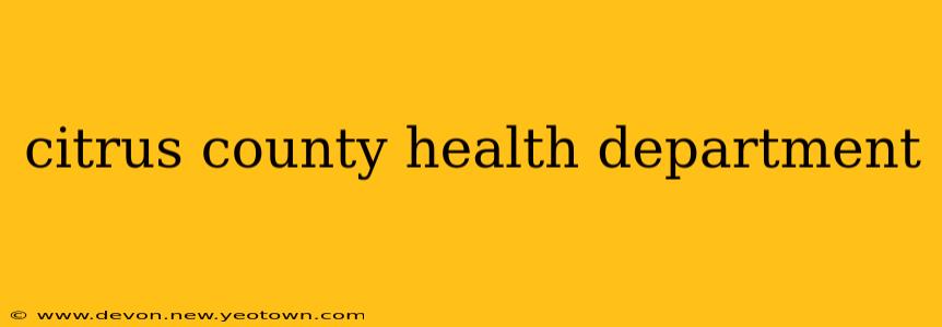 citrus county health department