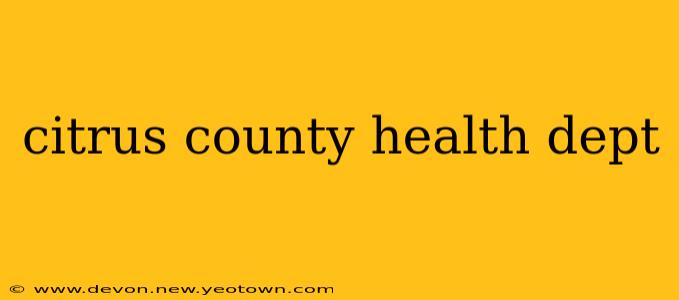 citrus county health dept