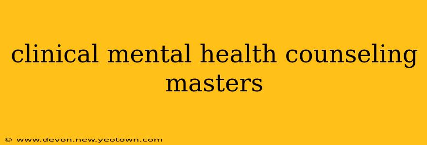 clinical mental health counseling masters