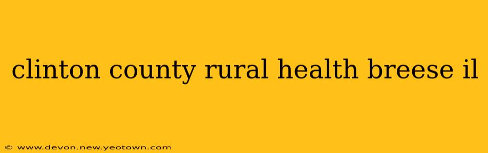 clinton county rural health breese il