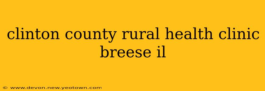 clinton county rural health clinic breese il