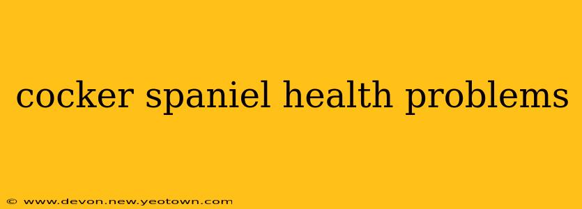 cocker spaniel health problems