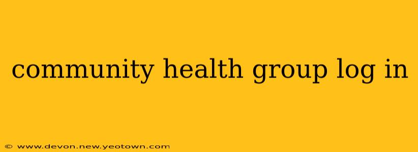 community health group log in