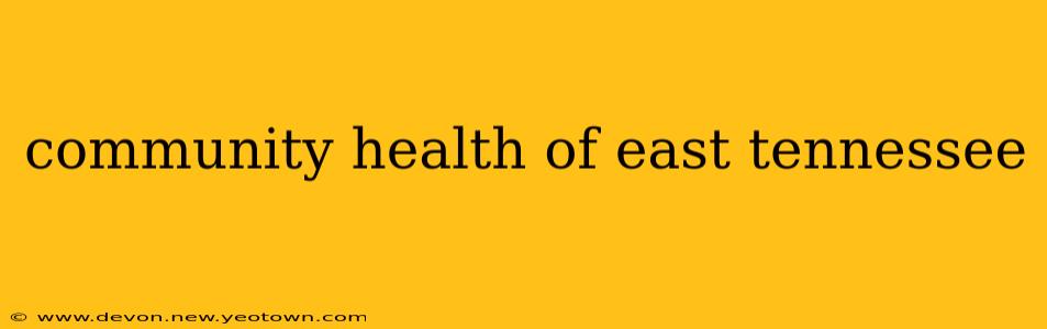 community health of east tennessee