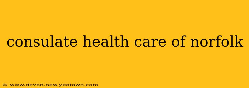 consulate health care of norfolk