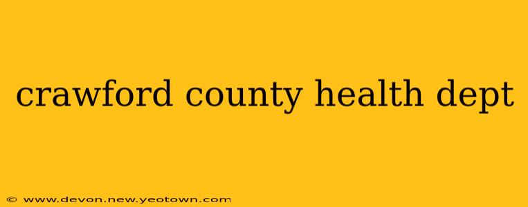 crawford county health dept