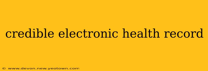 credible electronic health record