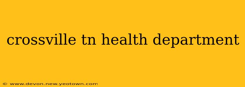crossville tn health department