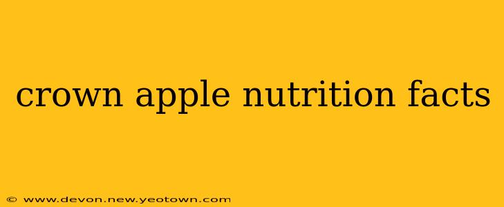 crown apple nutrition facts