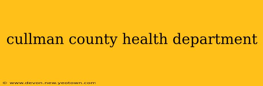 cullman county health department