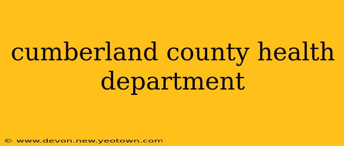 cumberland county health department