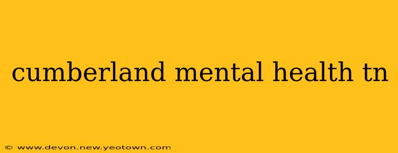 cumberland mental health tn