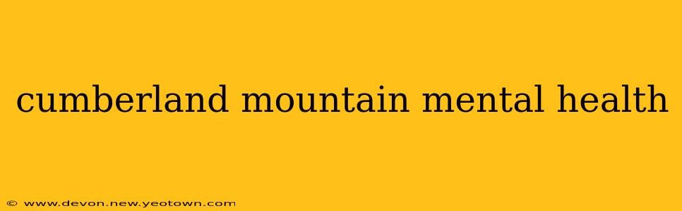cumberland mountain mental health