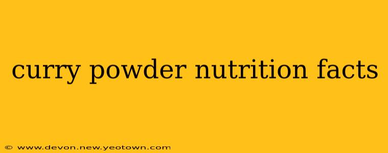 curry powder nutrition facts