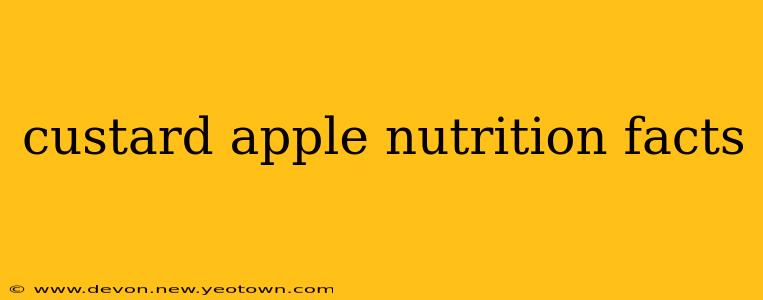 custard apple nutrition facts