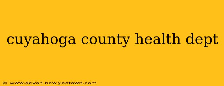 cuyahoga county health dept