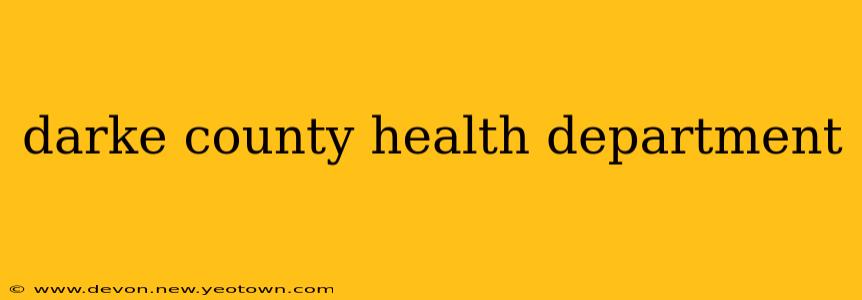 darke county health department