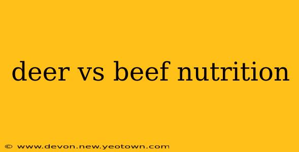 deer vs beef nutrition